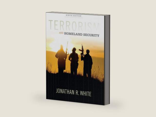 Terrorism and Homeland Security by Jonathan R. White | barcode:9781305633773 | source:'9781305633773-right-three-quarter.jpg