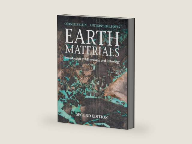 Earth Materials: Introduction to Mineralogy and Petrology by Cornelis Klein | barcode:9781316608852 | source:'9781316608852-right-three-quarter.jpg