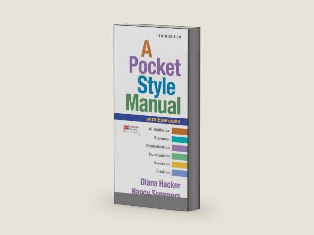 A Pocket Style Manual with Exercises by Diana Hacker | barcode:9781319563462 | source:'9781319563462-right-three-quarter.jpg