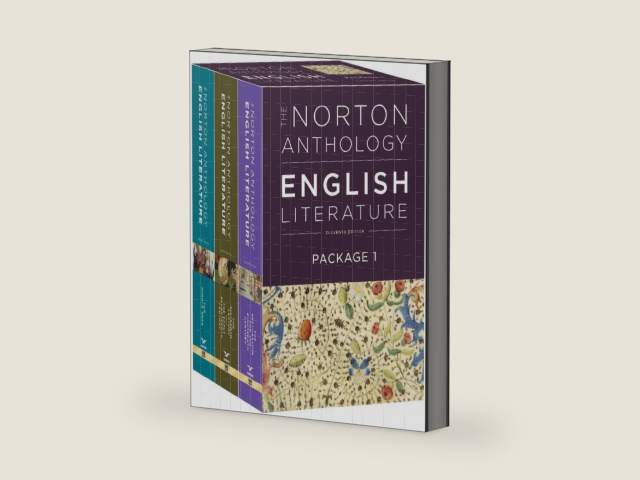 The Norton Anthology of English Literature: Package 1: the Middle Ages / the Sixteenth Century and the Early Seventeenth Century / the Restoration and the Eighteenth Century by Stephen Greenblatt | barcode:9781324072805 | source:'9781324072805-right-three-quarter.jpg