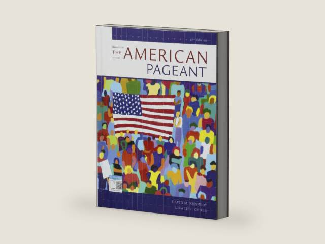 The American Pageant: A History of the American People by David M. Kennedy | barcode:9781337616225 | source:'9781337616225-right-three-quarter.jpg