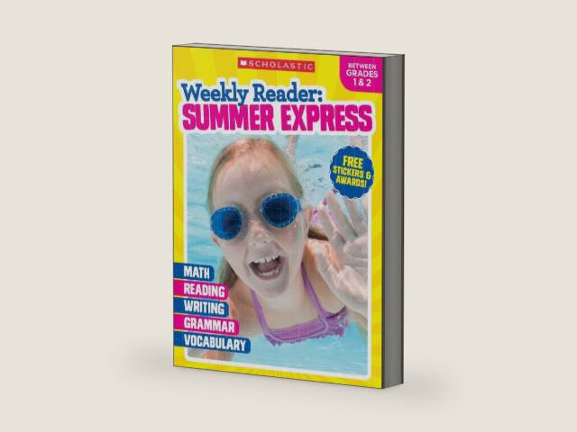 Weekly Reader: Summer Express (Between Grades 1 & 2) Workbook by Scholastic | barcode:9781338108903 | source:'9781338108903-right-three-quarter.jpg