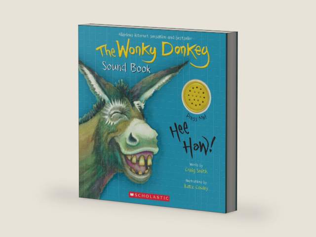 The Wonky Donkey Sound Book by Craig Smith | barcode:9781338766585 | source:'9781338766585-right-three-quarter.jpg