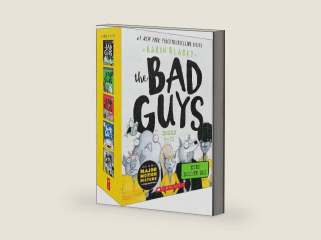 The Bad Guys Even Badder Box Set (The Bad Guys #6-10) by Aaron Blabey | barcode:9781338785982 | source:'9781338785982-right-three-quarter.jpg