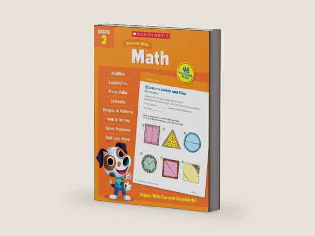 Scholastic Success with Math Grade 2 Workbook by Scholastic Teaching Resources | barcode:9781338798500 | source:'9781338798500-right-three-quarter.jpg