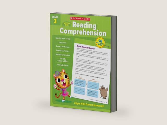 Scholastic Success with Reading Comprehension Grade 3 Workbook by Scholastic Teaching Resources | barcode:9781338798609 | source:'9781338798609-right-three-quarter.jpg