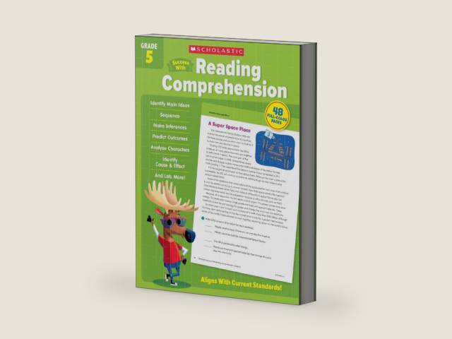 Scholastic Success with Reading Comprehension Grade 5 Workbook by Scholastic Teaching Resources | barcode:9781338798630 | source:'9781338798630-right-three-quarter.jpg