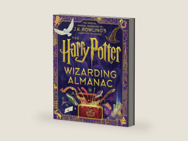 The Harry Potter Wizarding Almanac: The Official Magical Companion to J.K. Rowling's Harry Potter Books by J. K. Rowling | barcode:9781339018140 | source:'9781339018140-right-three-quarter.jpg