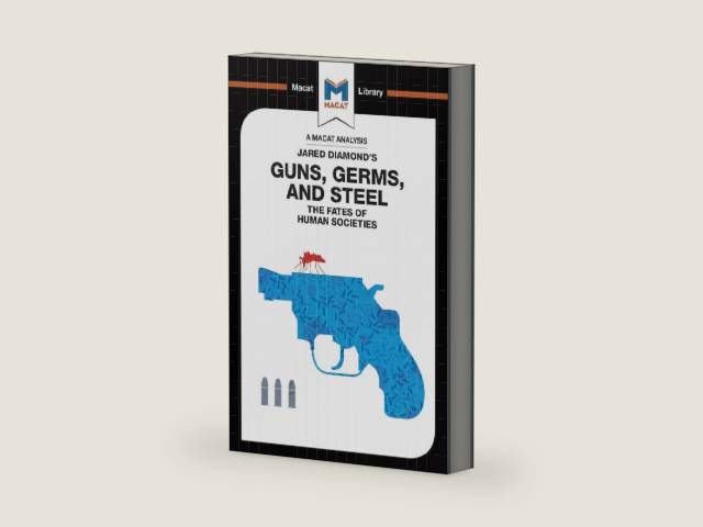 An Analysis of Jared Diamond's Guns, Germs & Steel: The Fate of Human Societies (The Macat Library) by Riley Quinn | barcode:9781351352291 | source:'9781351352291-right-three-quarter.jpg