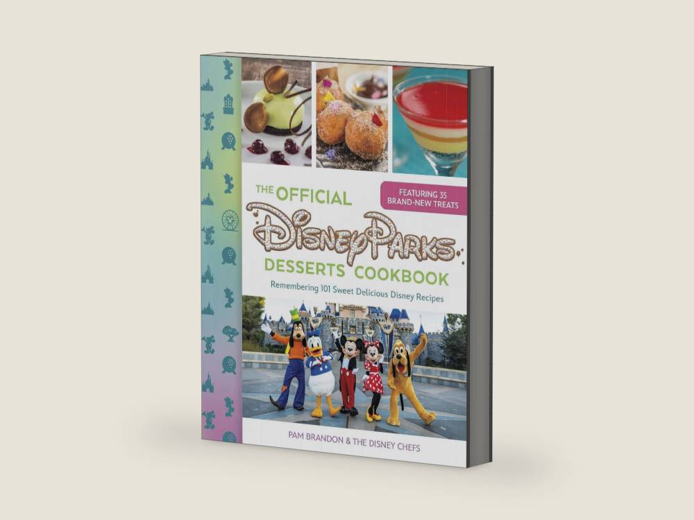 The Official Disney Parks Desserts Cookbook: Remembering 101 Sweet Delicious Disney Recipes by Pam Brandon | barcode:9781368106191 | source:'9781368106191-right-three-quarter.jpg
