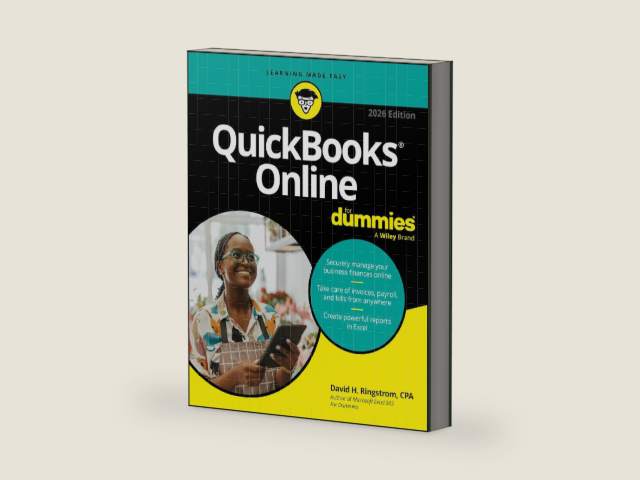 QuickBooks Online For Dummies, 2026 Edition by David H. Ringstrom | barcode:9781394367177 | source:'9781394367177-right-three-quarter.jpg