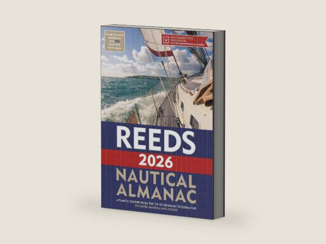 Reeds Nautical Almanac 2026 (Reed's Almanac) by Perrin Towler | barcode:9781399424943 | source:'9781399424943-right-three-quarter.jpg