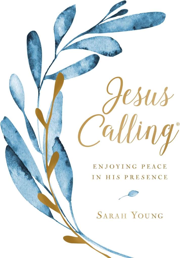 Jesus Calling, Large Text Cloth Botanical, with Full Scriptures: Enjoying Peace in His Presence (A 365-Day Devotional) by Sarah Young | barcode:9781400209286 | source:'9781400209286.jpg