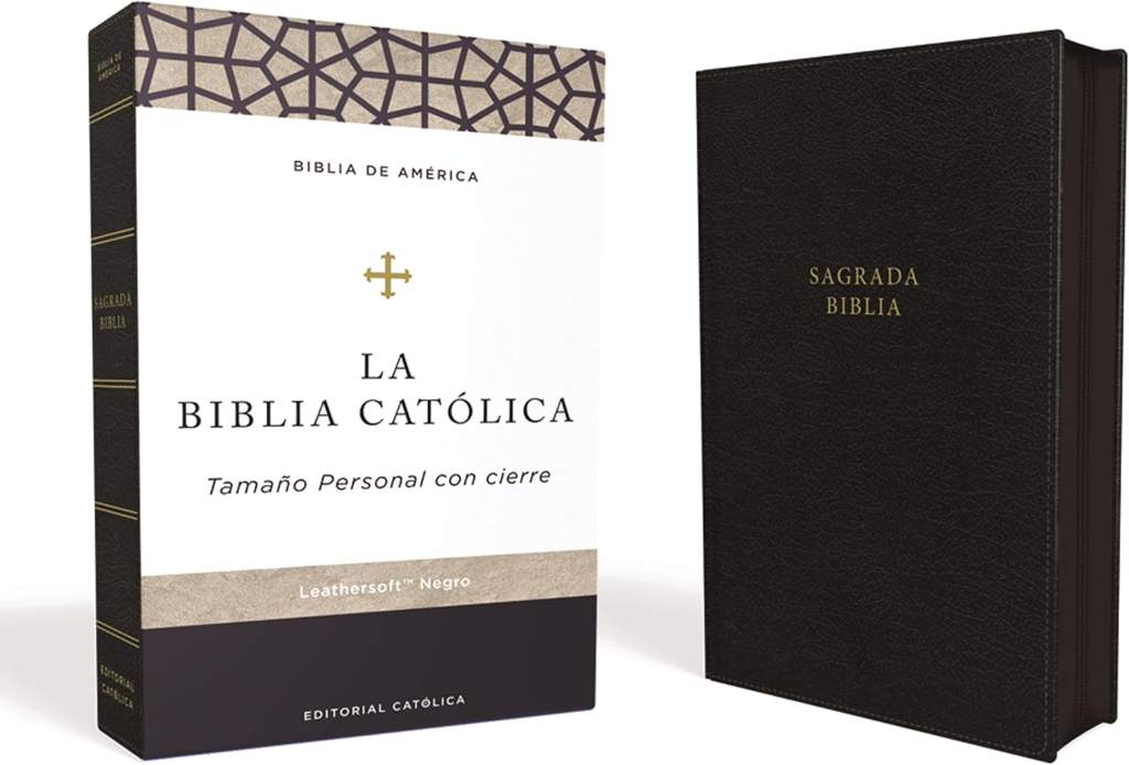 Biblia Católica, Tamaño personal, Leathersoft, Negra, con Cierre, Comfort Print (Spanish Edition) by Editorial Católica | barcode:9781400238118 | source:'9781400238118.jpg