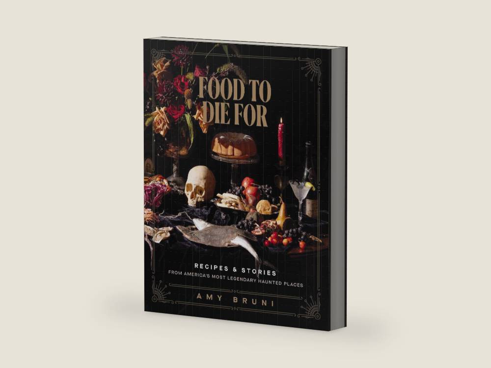 Food to Die For: Over 50 Recipes and Stories from America's Most Legendary Haunted Places (A Spooky Paranormal Cookbook with Creepy Meals, Eerie Destinations, and Spine-Tingling Ghost Tales) by Amy Bruni | barcode:9781400245598 | source:'9781400245598-right-three-quarter.jpg