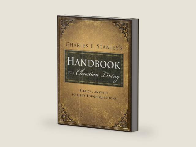Charles Stanley's Handbook for Christian Living: Biblical Answers to Life's Tough Questions by Charles F. Stanley | barcode:9781400280308 | source:'9781400280308-right-three-quarter.jpg