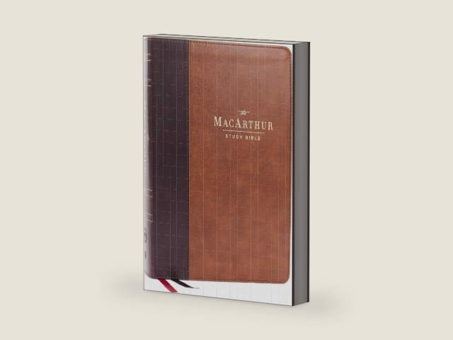 LSB, MacArthur Study Bible, Brown Leathersoft, Comfort Print: Unleashing God's Truth One Verse at a Time (Holy Bible, Legacy Standard Bible) by John F. MacArthur | barcode:9781400339730 | source:'9781400339730-right-three-quarter.jpg