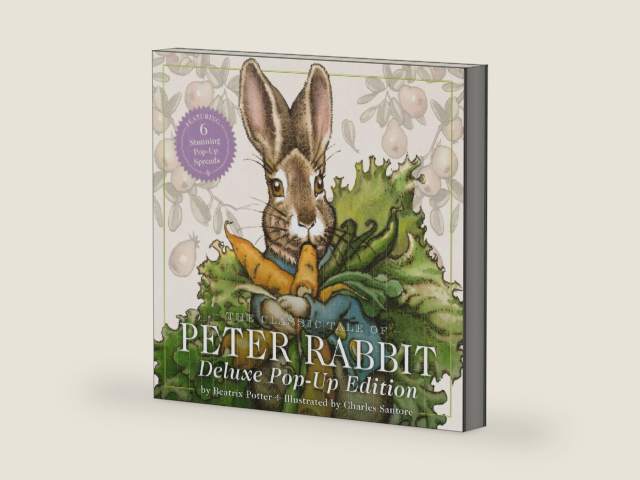 The Classic Tale of Peter Rabbit: The Deluxe Pop-Up Edition by Beatrix Potter | barcode:9781400346516 | source:'9781400346516-right-three-quarter.jpg