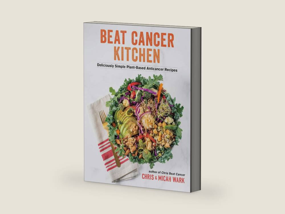 Beat Cancer Kitchen: Deliciously Simple Plant-Based Anticancer Recipes by Chris Wark | barcode:9781401965211 | source:'9781401965211-right-three-quarter.jpg
