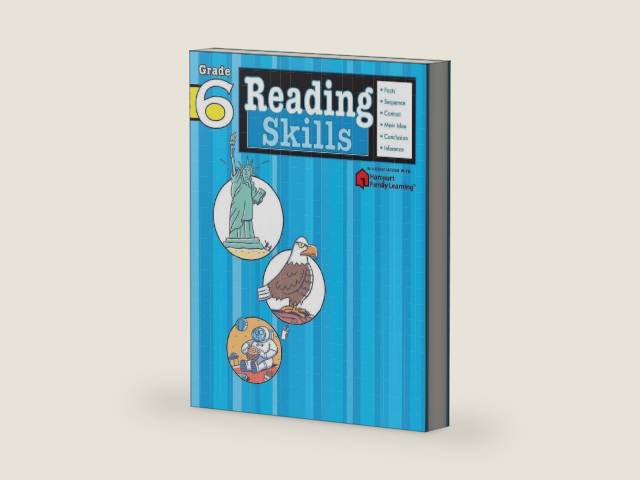 Reading Skills: Grade 6 (Flash Kids Harcourt Family Learning) by Flash Kids Editors | barcode:9781411400771 | source:'9781411400771-right-three-quarter.jpg
