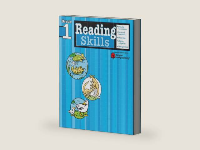 Reading Skills: Grade 1 (Flash Kids Harcourt Family Learning) by Flash Kids Editors | barcode:9781411401136 | source:'9781411401136-right-three-quarter.jpg