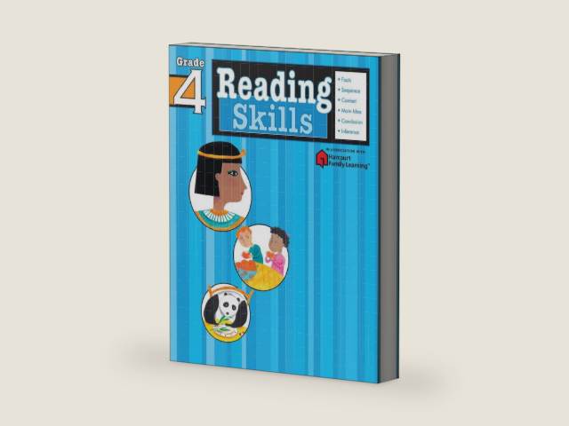 Reading Skills: Grade 4 (Flash Kids Harcourt Family Learning) by Flash Kids Editors | barcode:9781411401167 | source:'9781411401167-right-three-quarter.jpg