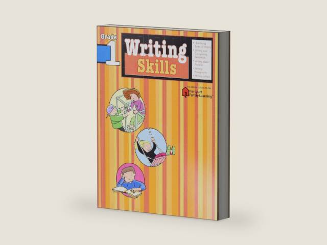 Writing Skills: Grade 1 (Flash Kids Harcourt Family Learning) by Flash Kids | barcode:9781411404793 | source:'9781411404793-right-three-quarter.jpg