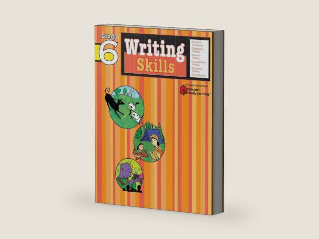 Writing Skills: Grade 6 (Flash Kids Harcourt Family Learning) by Flash Kids Editors | barcode:9781411404830 | source:'9781411404830-right-three-quarter.jpg