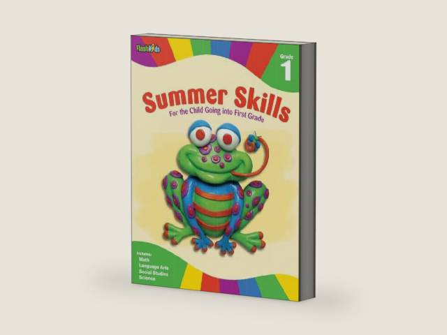 Summer Skills: Grade 1 (Flash Kids Summer Skills) by Flash Kids Editors | barcode:9781411434103 | source:'9781411434103-right-three-quarter.jpg
