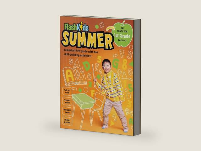 Flash Kids Summer: 1st Grade (Summer Study) by Flash Kids Editors | barcode:9781411480643 | source:'9781411480643-right-three-quarter.jpg