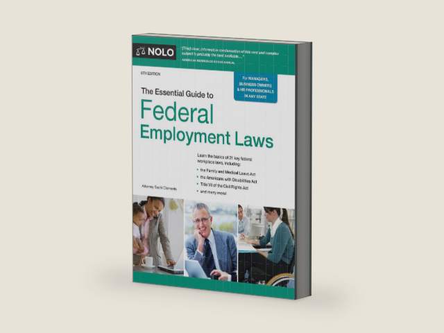 Essential Guide to Federal Employment Laws, The by Sachi Clements J.D. | barcode:9781413332544 | source:'9781413332544-right-three-quarter.jpg