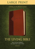 The Living Bible Large Print Edition, TuTone (LeatherLike, Brown/Tan) by Tyndale | barcode:9781414378589 | source:'9781414378589.jpg