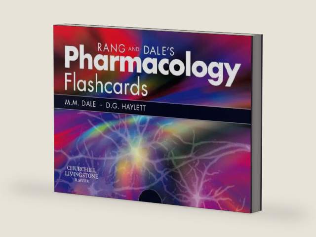 Rang & Dale's Pharmacology Flash Cards by Maureen M. Dale MB BCh PhD | barcode:9781416061502 | source:'9781416061502-right-three-quarter.jpg