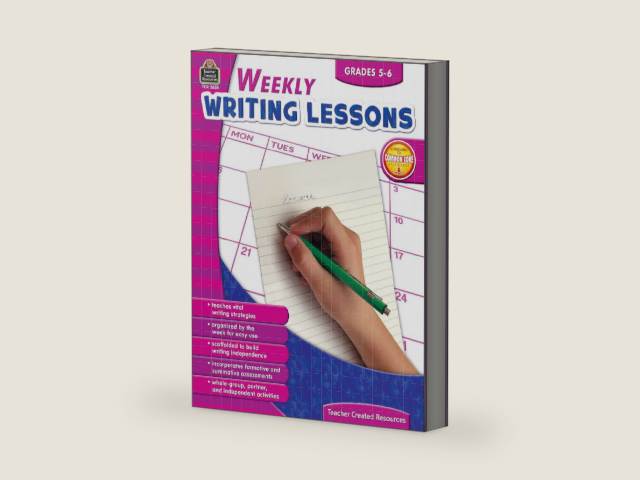 Weekly Writing Lessons Grades 5-6: Grades 5-6 by Sandra Cook | barcode:9781420626353 | source:'9781420626353-right-three-quarter.jpg