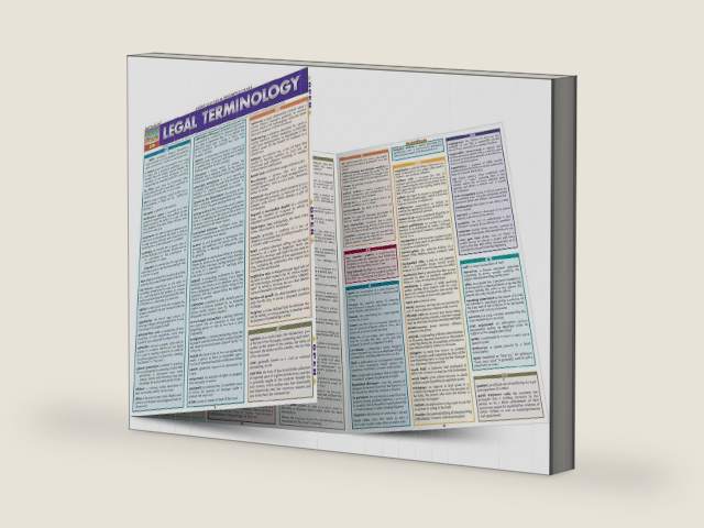 Legal Terminology: QuickStudy Laminated Reference Guide (Quick Study: Law) by Inc. BarCharts Publishing | barcode:9781423205418 | source:'9781423205418-right-three-quarter.jpg