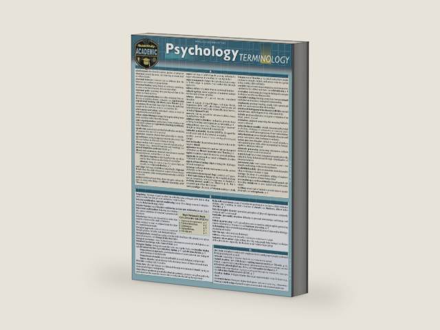 Psychology Terminology: a QuickStudy Laminated Reference Guide (Quickstudy Reference Guide) by Regina Snyder | barcode:9781423241874 | source:'9781423241874-right-three-quarter.jpg