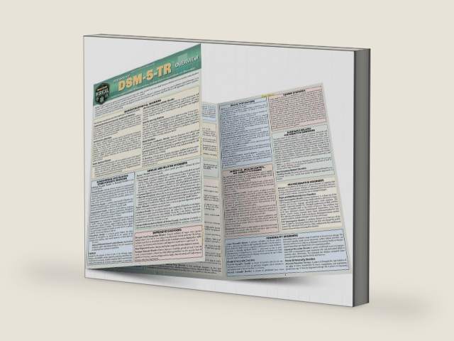 DSM-5-TR Overview: a QuickStudy Laminated Reference Guide by Rona Bernstein PsyD | barcode:9781423248934 | source:'9781423248934-right-three-quarter.jpg