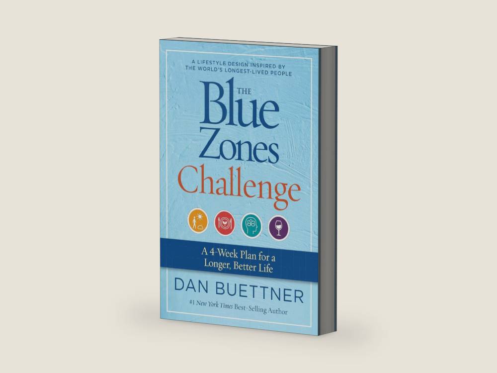 The Blue Zones Challenge: A 4-Week Plan for a Longer, Better Life by Dan Buettner | barcode:9781426221941 | source:'9781426221941-right-three-quarter.jpg
