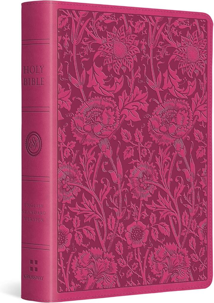 ESV Large Print Compact Bible (TruTone, Berry, Floral Design) by ESV Bibles | barcode:9781433545771 | source:'9781433545771.jpg