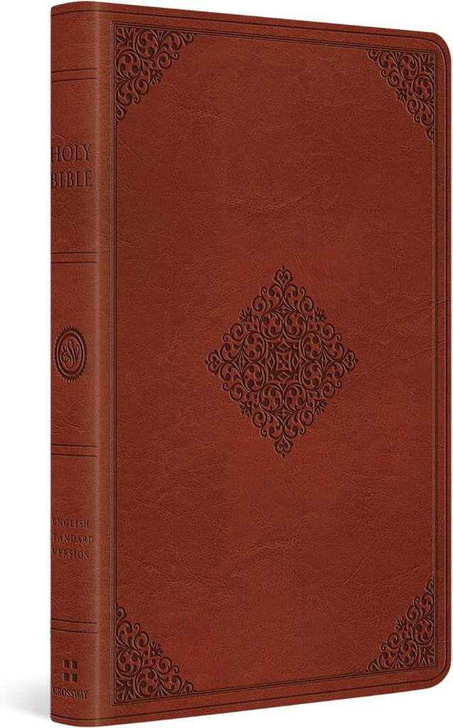 ESV Large Print Value Thinline Bible (TruTone, Tan, Ornament Design) by ESV Bibles | barcode:9781433550287 | source:'9781433550287.jpg