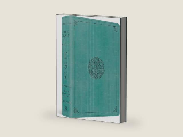 ESV Study Bible, Personal Size (TruTone, Turquoise, Emblem Design) by ESV Bibles | barcode:9781433560781 | source:'9781433560781-right-three-quarter.jpg
