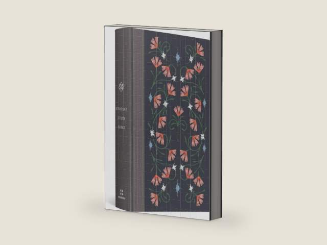 ESV Student Study Bible (Hardcover, Flowers Design) by ESV Bibles | barcode:9781433571978 | source:'9781433571978-right-three-quarter.jpg