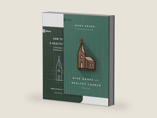 Nine Marks of a Healthy Church (4th Edition) and How to Build a Healthy Church (Set) by Mark Dever | barcode:9781433581410 | source:'9781433581410-right-three-quarter.jpg