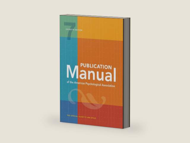 Publication Manual (OFFICIAL) 7th Edition of the American Psychological Association by American Psychological Association | barcode:9781433832178 | source:'9781433832178-right-three-quarter.jpg