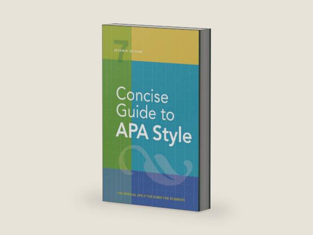Concise Guide to APA Style: 7th Edition (OFFICIAL) by American Psychological Association | barcode:9781433832734 | source:'9781433832734-right-three-quarter.jpg