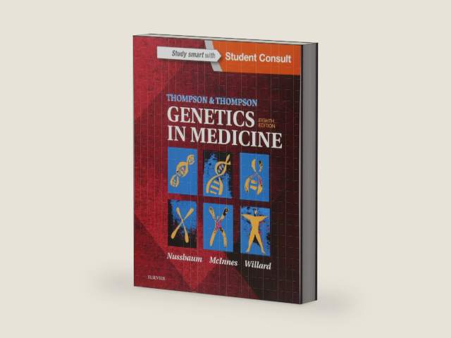 Thompson & Thompson Genetics in Medicine (Thompson and Thompson Genetics in Medicine) by Robert L. Nussbaum MD FACP FACMG | barcode:9781437706963 | source:'9781437706963-right-three-quarter.jpg