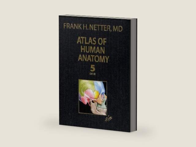 Atlas of Human Anatomy, Professional Edition (5th edition) by Frank H. Netter MD | barcode:9781437709704 | source:'9781437709704-right-three-quarter.jpg