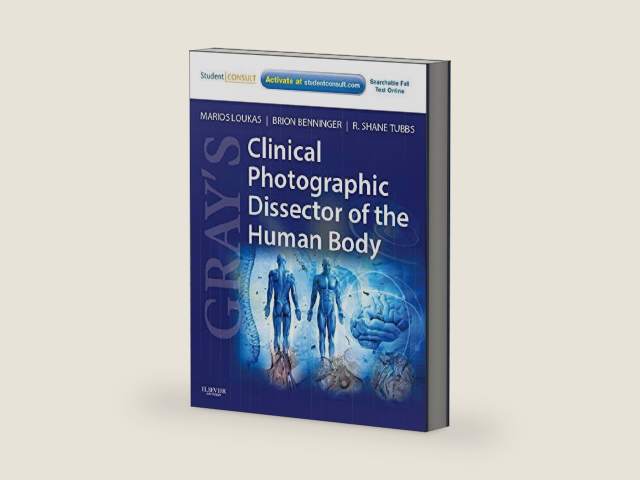 Gray's Clinical Photographic Dissector of the Human Body: with STUDENT CONSULT Online Access (Gray's Anatomy) by Marios Loukas MD PhD | barcode:9781437724172 | source:'9781437724172-right-three-quarter.jpg
