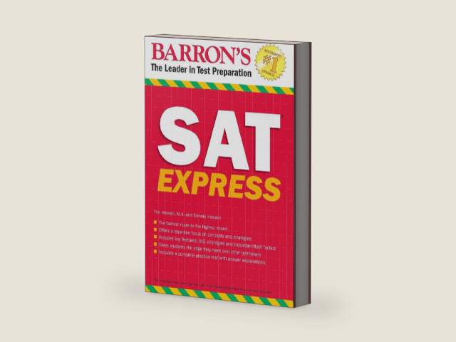 SAT Express (Barron's SAT Prep) by Tim Hassall M.A. | barcode:9781438009902 | source:'9781438009902-right-three-quarter.jpg