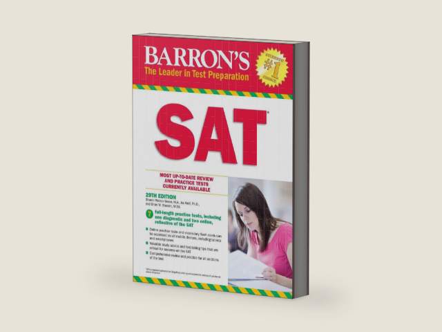 Barron's SAT with Online Tests (Barron's Test Prep) by Sharon Weiner Green M.A. | barcode:9781438009988 | source:'9781438009988-right-three-quarter.jpg